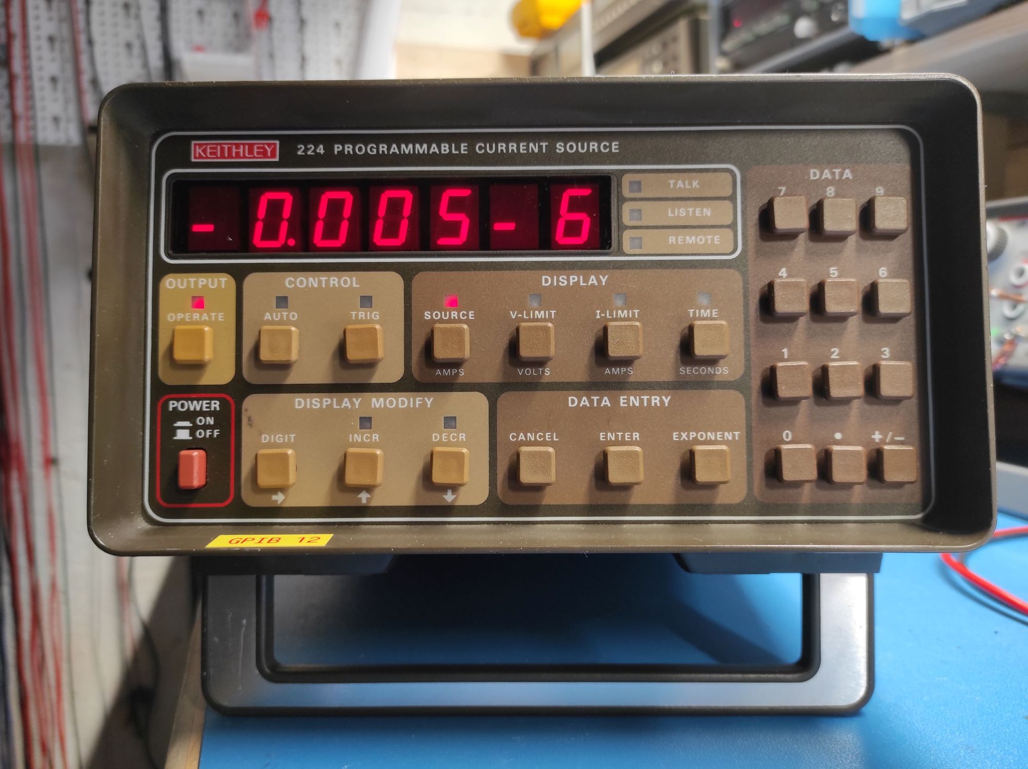 Keithley 224 Programmable Current Source - Compliance voltage limit repair