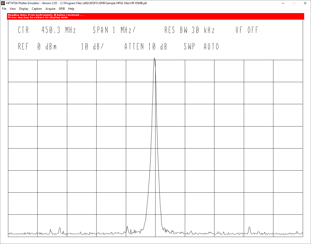 HP 35665A Plot to PC directly from GPIB