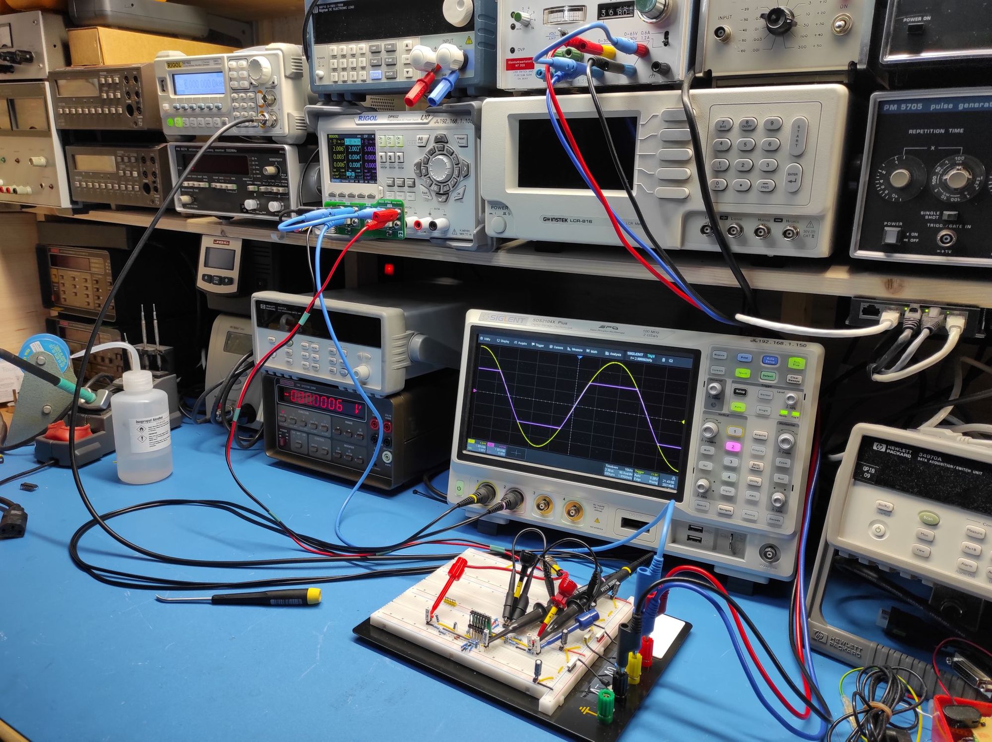 Testing the precision clipper circuit