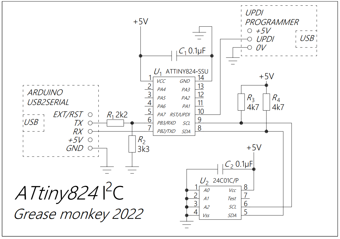 Notes on using the new ATtiny chips with the Arduino IDE