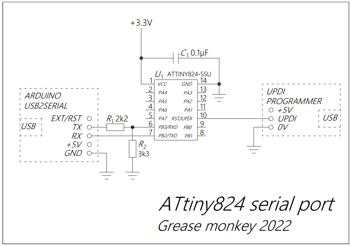 Notes on using the new ATtiny chips with the Arduino IDE